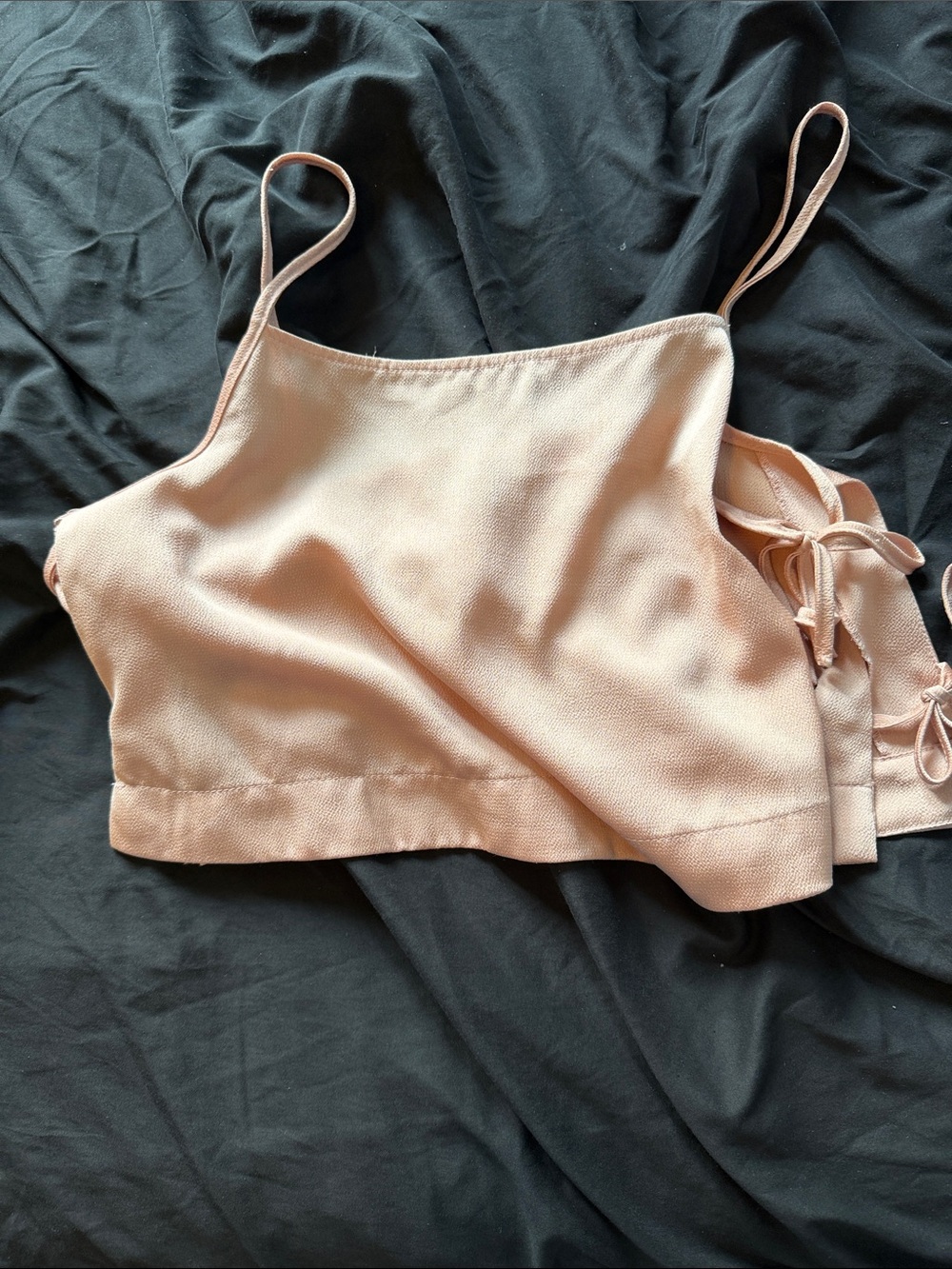 Topshop Blush Pink Cropped Cami Top